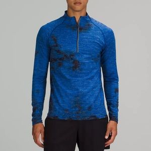 Lululemon Metal Vent Tech Half-Zip 2.0 - Marble Dye Blue